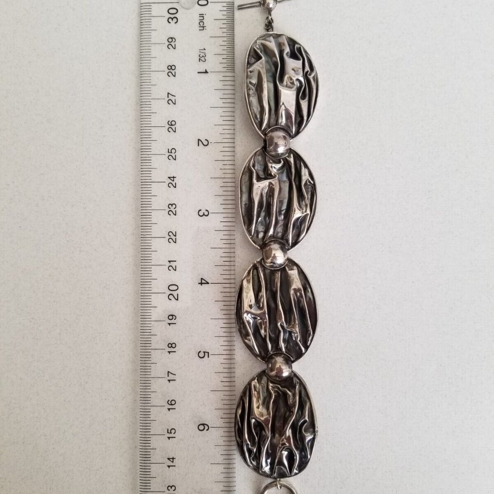 Solid Sterling Silver Oxidized Handcrafted Cascad… - image 3